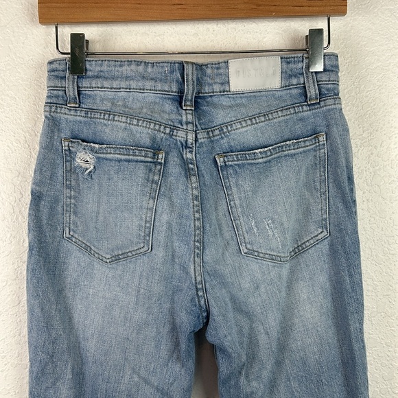 PISTOLA High-Rise Straight Crop Distressed 27 - Picture 6 of 9
